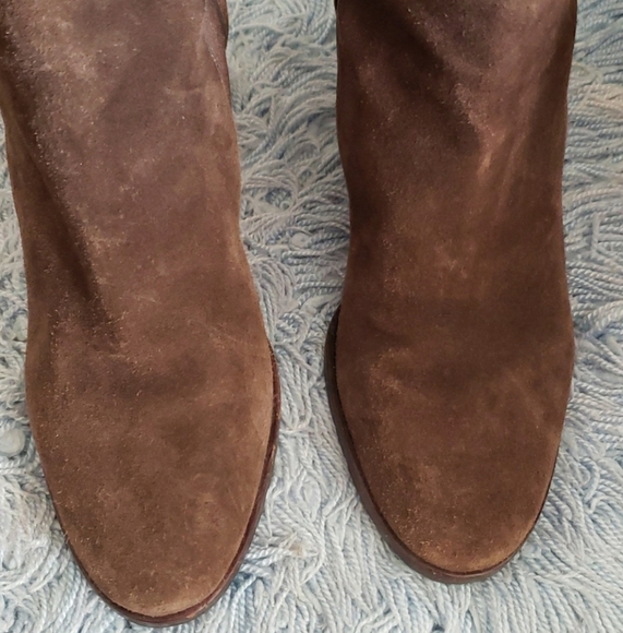 Cole Haan Chelsea Brown Ankle Strap Heeled Boots Size 7.5 - Picture 3 of 11